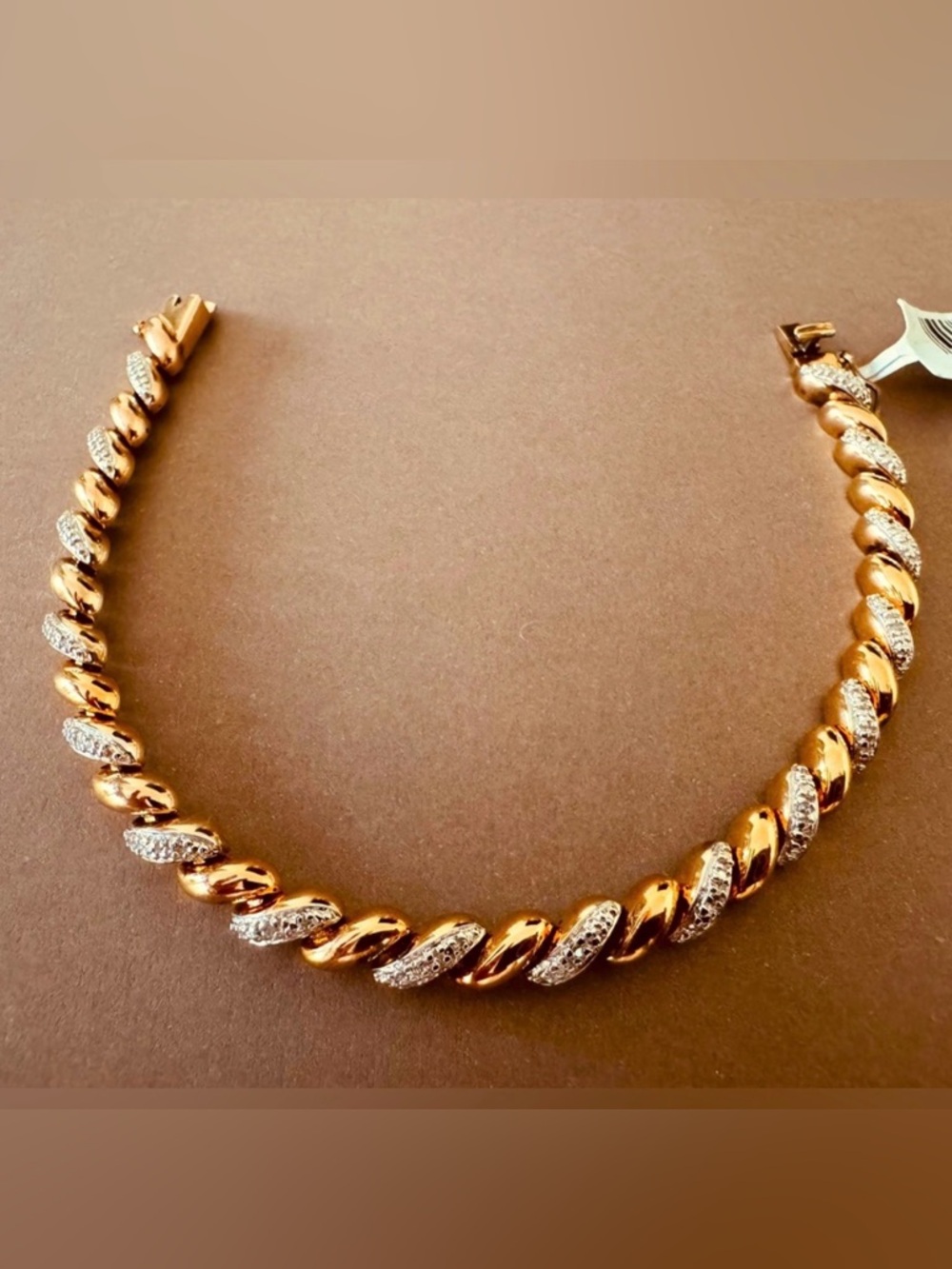 18KT Gold Over Sterling Silver Bracelet